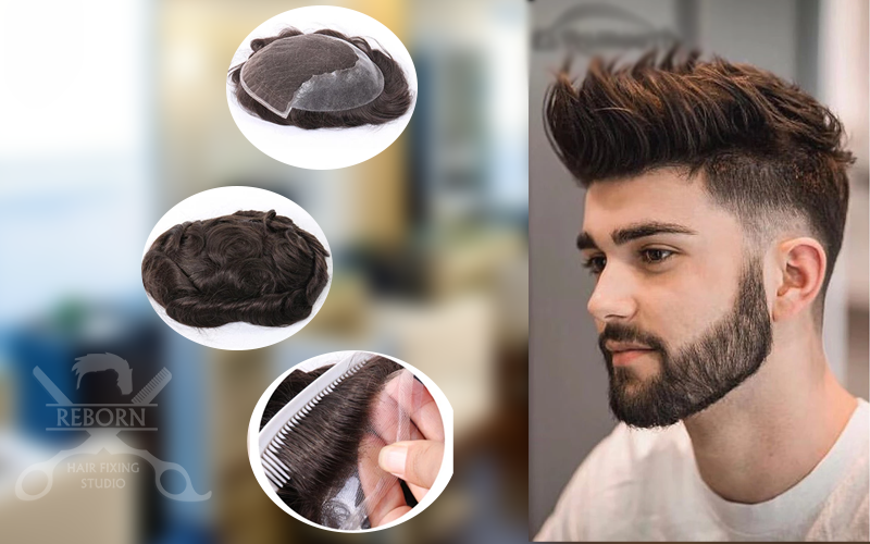 Hair weaving before after image