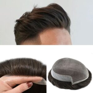 Swiss Weded Front Lace Mens Toupee